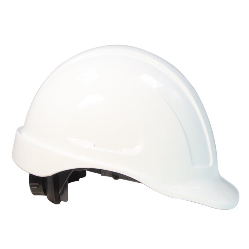 JORESTECH Safety Hard Hat White HDPE Cap Style Helmet with 4-Point Adjustable Ratchet Suspension for Work, Home, and General Headwear Protection ANSI Z89.1-14 Compliant HHAT-01 - Image 2